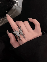 Grunge Fee Schmetterling Muster Ring